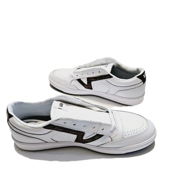 Vans Lowland Cc Big Reptile White/Brown Leather Unisex Sneakers 11 Men/12.5 Wn'S - Picture 9 of 13